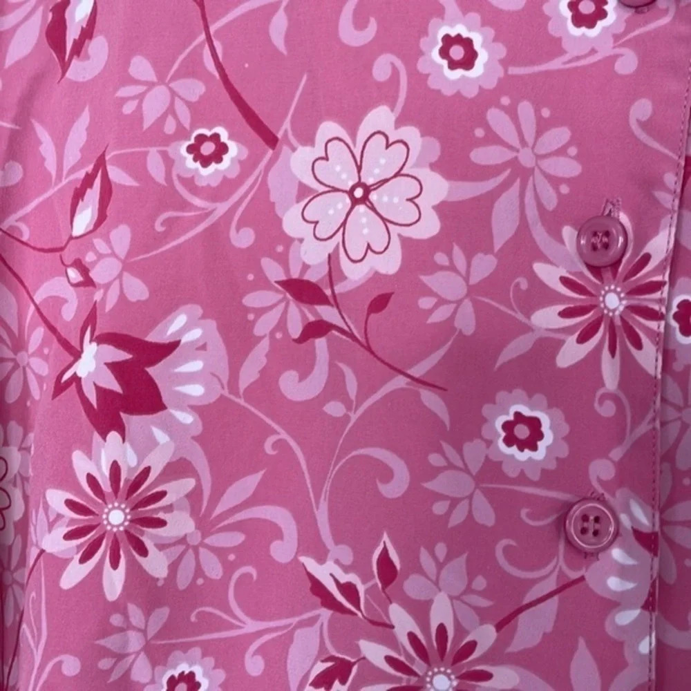New TOG Shop Petites Pink Button Down Top Size 12 P - Picture 7 of 10